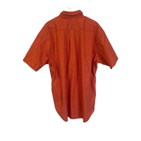 Noble Outfitters Mens Orange Short Sleeve Button-Down Shirt Size XXL - Picture 2 of 10